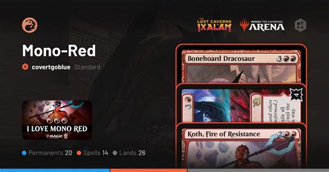 Arena Standard Red Pumps deck by CovertGoBlue • MTG DECKS.